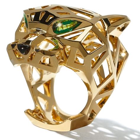 cartier mens gold ring|cartier men's jaguar ring.